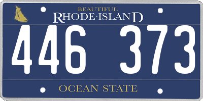 RI license plate 446373