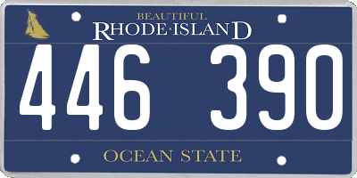 RI license plate 446390