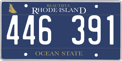 RI license plate 446391