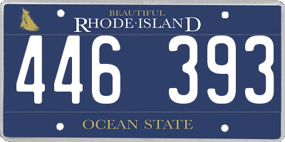 RI license plate 446393