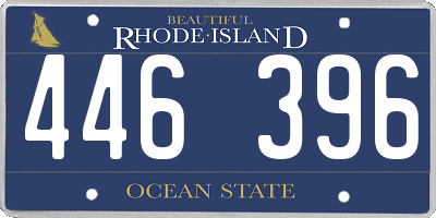 RI license plate 446396