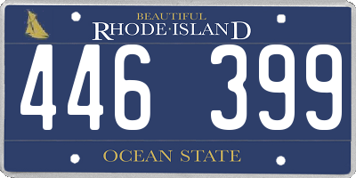 RI license plate 446399