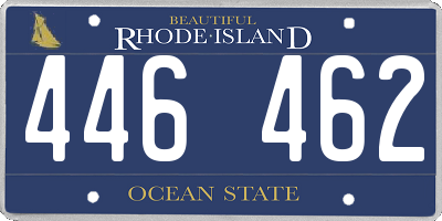 RI license plate 446462