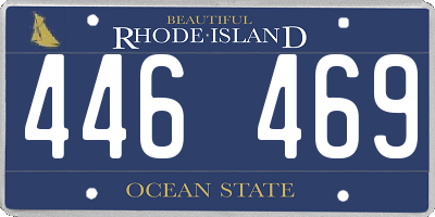 RI license plate 446469