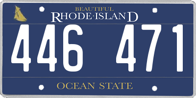 RI license plate 446471
