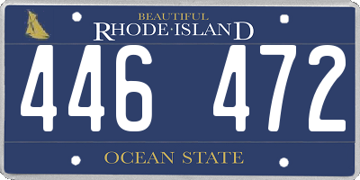 RI license plate 446472