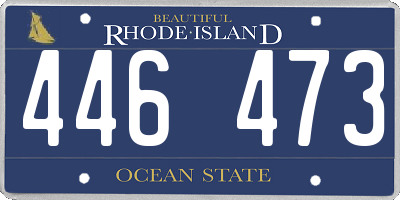 RI license plate 446473