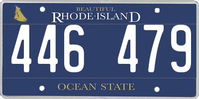 RI license plate 446479