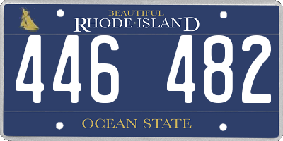 RI license plate 446482