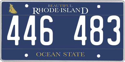 RI license plate 446483