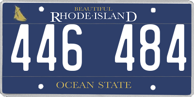 RI license plate 446484