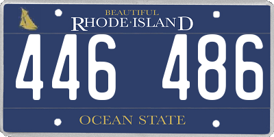 RI license plate 446486