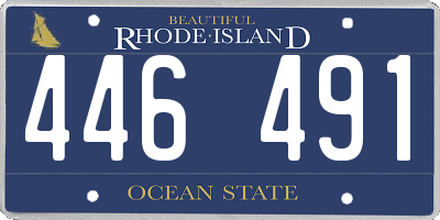 RI license plate 446491