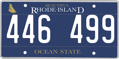 RI license plate 446499