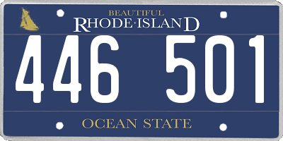 RI license plate 446501
