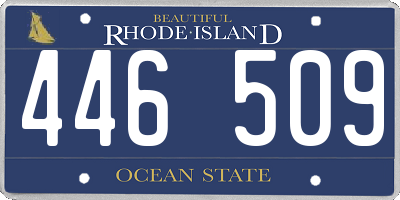 RI license plate 446509