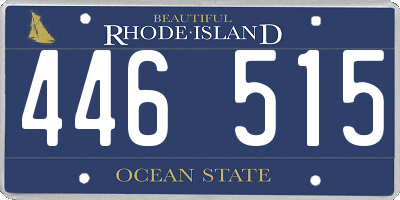 RI license plate 446515