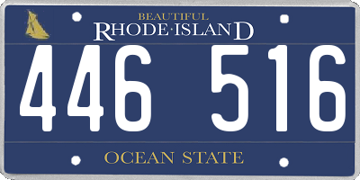 RI license plate 446516