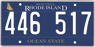 RI license plate 446517