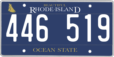 RI license plate 446519