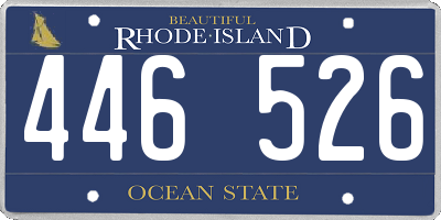 RI license plate 446526