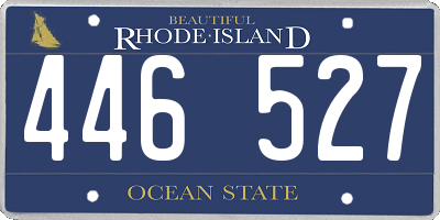 RI license plate 446527