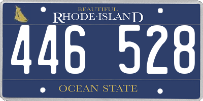 RI license plate 446528