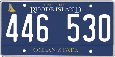 RI license plate 446530