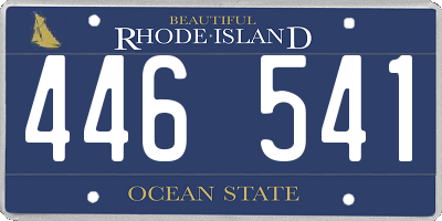 RI license plate 446541