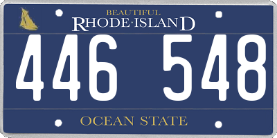 RI license plate 446548