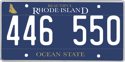 RI license plate 446550