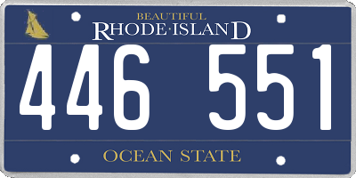 RI license plate 446551