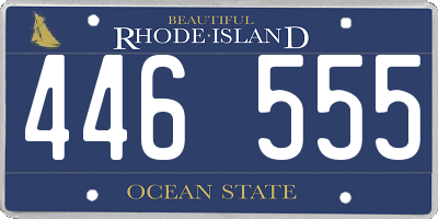RI license plate 446555