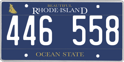 RI license plate 446558