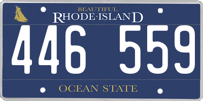 RI license plate 446559