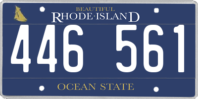 RI license plate 446561