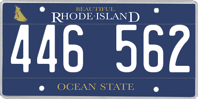 RI license plate 446562