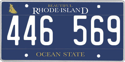 RI license plate 446569