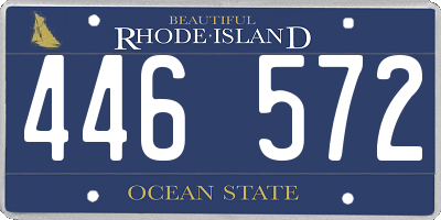 RI license plate 446572