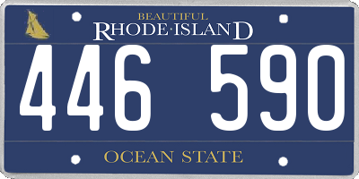 RI license plate 446590