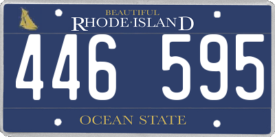 RI license plate 446595