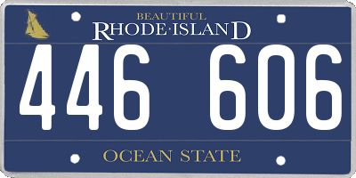 RI license plate 446606