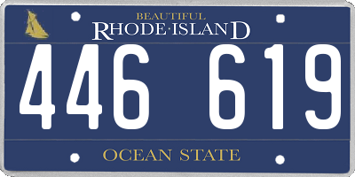 RI license plate 446619