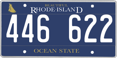 RI license plate 446622