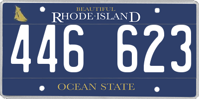 RI license plate 446623