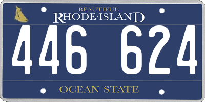 RI license plate 446624
