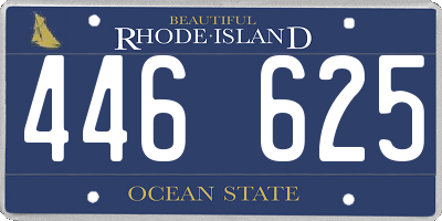 RI license plate 446625