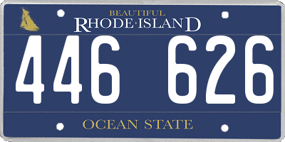RI license plate 446626