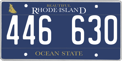 RI license plate 446630