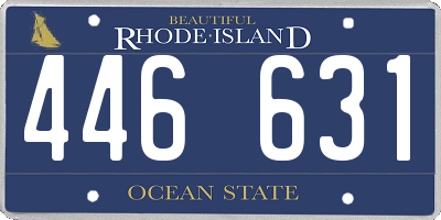 RI license plate 446631